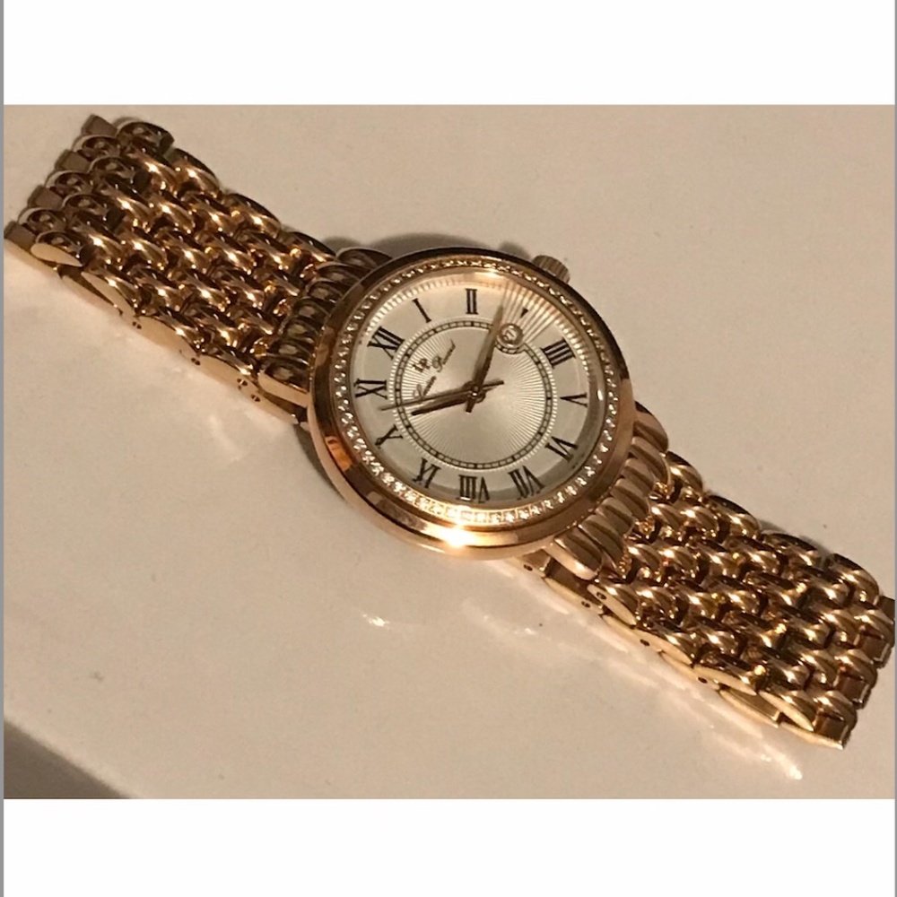 Lucien Piccard Women's Watch Fantasio Quartz Crystal Accented Bracelet Watch